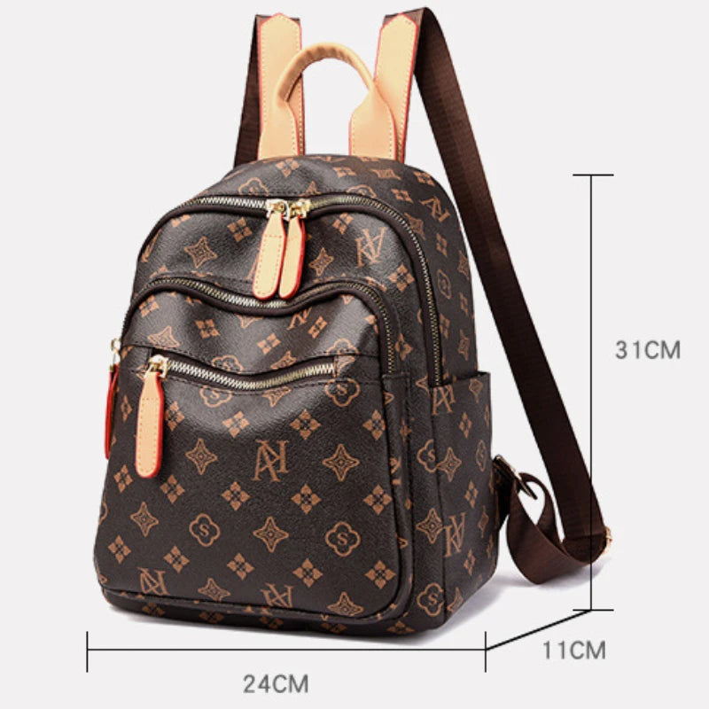Capacity Travel Backpack Old Bag New Printed Backpack Large Fashionable Leisure Versatile Women's Bag Schoolbag