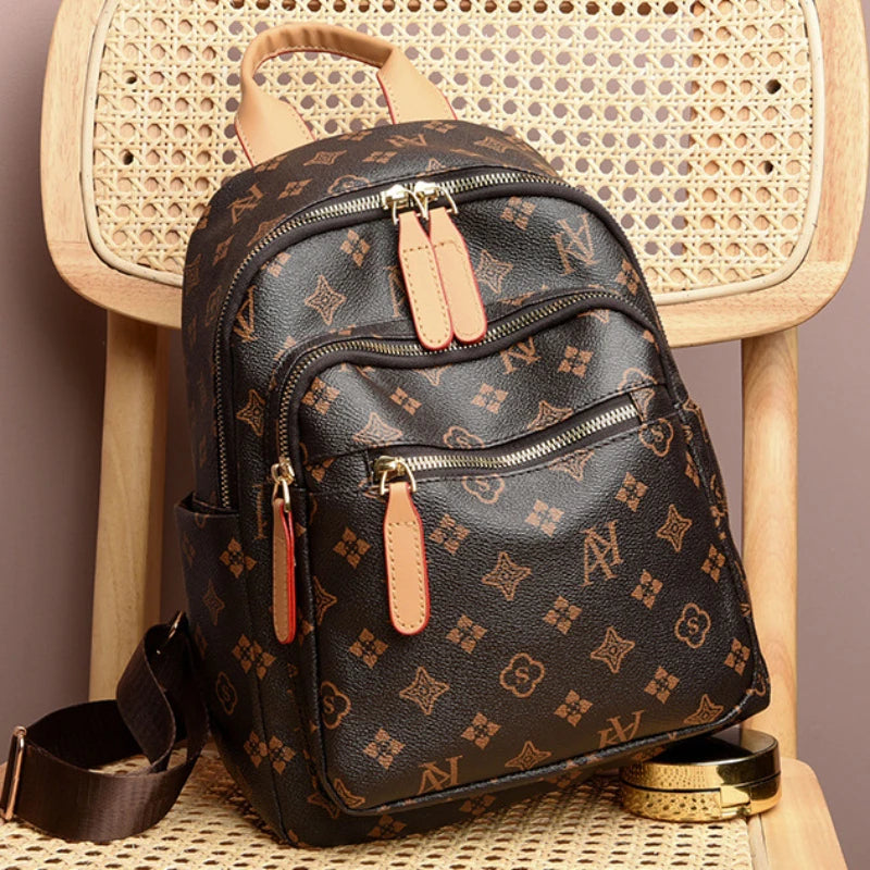 Capacity Travel Backpack Old Bag New Printed Backpack Large Fashionable Leisure Versatile Women's Bag Schoolbag